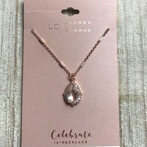 LC Lauren Conrad Rose Gold Pendant Necklace NEW 💍